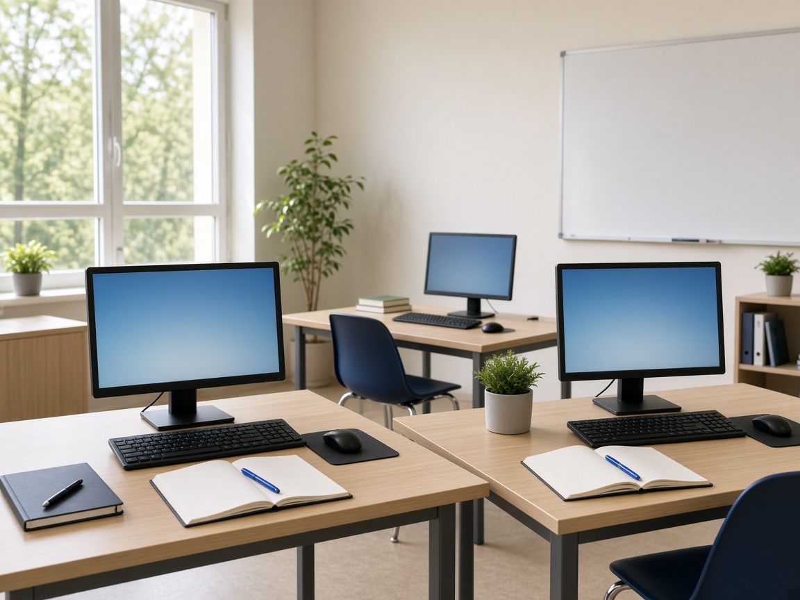 Learning space for first computer lessons