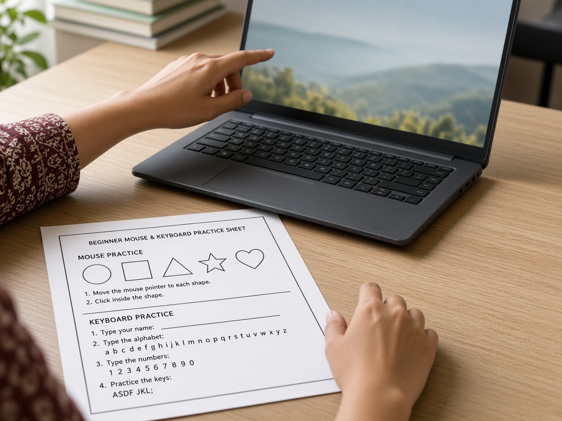 Mouse and screen — step-by-step skills