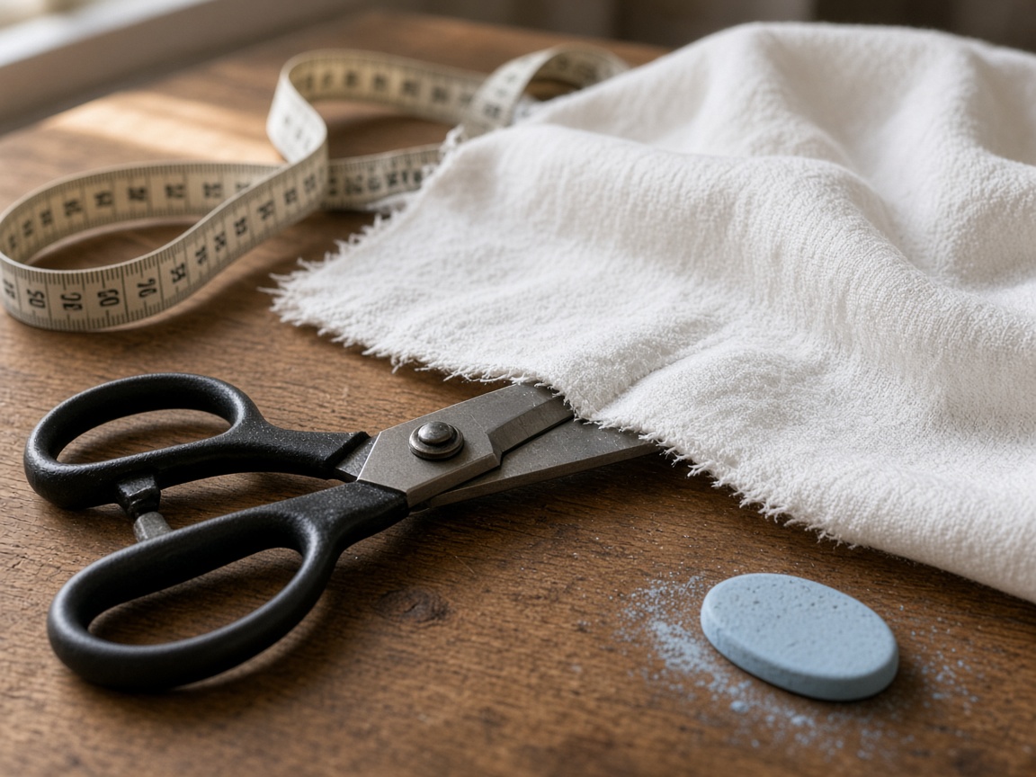Cutting cloth with care